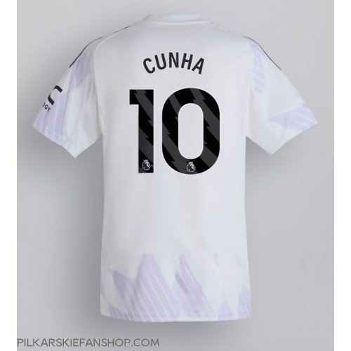 Koszulka piłkarska Manchester United Matheus Cunha #10 Strój wyjazdowy 2025-26 tanio Krótki Rękaw Koszulka piłkarska Manchester United Matheus Cunha #10 Strój wyjazdowy 2025-26 tanio Krótki Rękaw